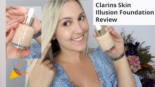 Clarins Skin Illusion Foundation Liquid Review [upl. by Kirt]