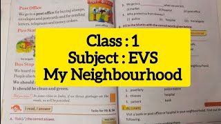 Class 1 EVS My Neighbourhood  Neighbourhood Services [upl. by Enelym]