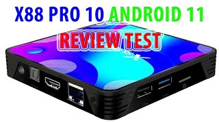 X88 PRO 10 Android 11 Review Test [upl. by Esydnac371]