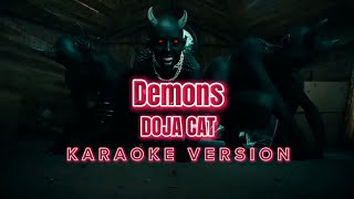 Demons  Doja Cat Instrumental Karaoke KARAOKampJ [upl. by Nnaid]