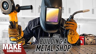 Garage Metal Shop Tour Getting Started in Metalworking Furniture Sculpture Chassis Building [upl. by Won868]