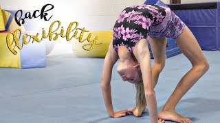 Gymnastics Back Flexibility Stretches Kaia SGG [upl. by Hagai]