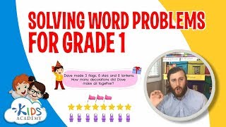 Solving Word Problems  Math for 1st Grade  Kids Academy [upl. by Toiboid876]