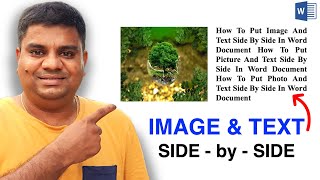 How To Put Text And Image Side By Side In Word [upl. by Cheng]