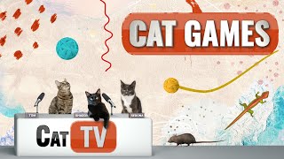 Cat Games  Ultimate Cat TV Compilation Vol 7  1 HOUR 🐱📺😼 🧵 🦗 🐁🦎⚽ [upl. by Llenwahs787]