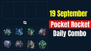 Pocket Rocket Daily Jackpot 19 September  Pocket Rocket Daily Combo 19 September [upl. by Eusoj]