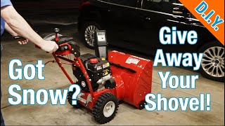 Troy Bilt 2410 Snow Blower Setup and First Use  Great Budget Snowblower [upl. by Strade]