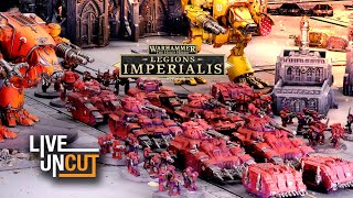 Legions Imperialis Live and Uncut Blood Angels vs Solar Auxilia 1000pts [upl. by Eisiam]