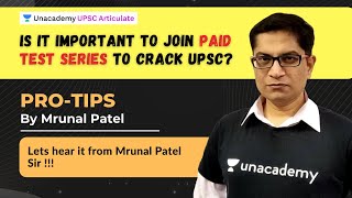 Is it important to join paid test series to crack UPSC   Hear it from Mrunal Sir  Strategy [upl. by Virgel423]