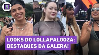 Lollapalooza Looks do público têm peitos livres inspiração em Luísa Sonza e transparências [upl. by Pius]