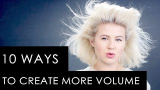 10 WAYS TO CREATE MORE VOLUME TO YOUR HAIR  Milabu [upl. by Savvas]