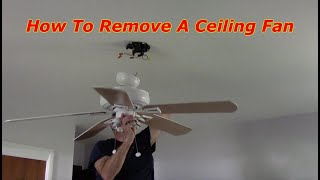 How To Remove A Ceiling Fan [upl. by Stirling]