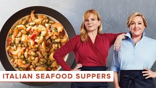 Italian Seafood Suppers How to Make Linguine allo Scoglio and Tuscan Shrimp and Beans [upl. by Hobie8]