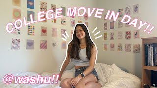 COLLEGE MOVE IN VLOG WASHU [upl. by Aileek580]