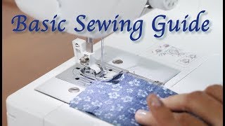 12 Easy Basic Sewing Guide and How to start Sewing  Sewing Lesson for Beginners 2 [upl. by Lonna]