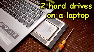 How to add 2 hard drives in your laptop and expand storage USE SSD AND HDD TOGETHER IN A LAPTOP [upl. by Nysilla122]