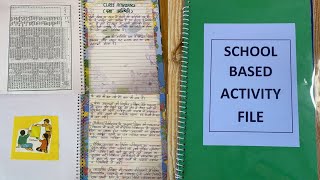 School Based Activity SBA File  Hindi Medium  PDF  Bed [upl. by Basham]