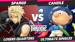 The Throne 2 TOP 8  Spargo Cloud Vs Candle Olimar Smash Ultimate  SSBU [upl. by Brooking]