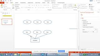 How to draw ER Diagrams using Microsoft PowerPoint  Part 1 [upl. by Lledyl]