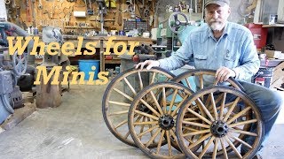 Miniature Horse Wood Carriage Wheel Restorations  Engels Coach Shop [upl. by Llennej82]