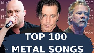 Top 100 Metal SongsYouTube  Spotify Best Metal Songs [upl. by Nyladnar]