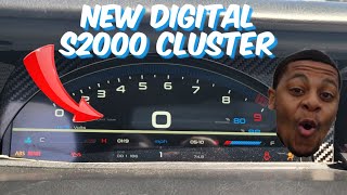 id4motions digital s2000 cluster in my turbo honda prelude [upl. by Walker]