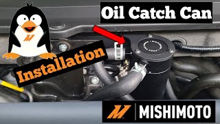 Honda Accord 20t  How to install Mishimoto Oil Catch Can [upl. by Adahs688]