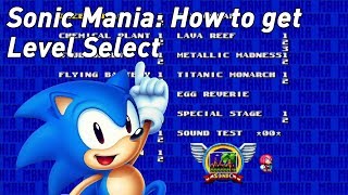 Sonic Mania Plus level select amp debug mode cheats for Mania Mode [upl. by Neelrad]