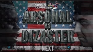 KOTD  Rap Battle  Dizaster vs Arsonal  WD4 [upl. by Htidirrem]