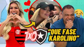 Jogo Aberto AO VIVO FLAMENGO 1X0 BOTAFOGO  Renata Fan e Denilson Show FALAM sobre FASE do KAROLINO [upl. by Hassin283]