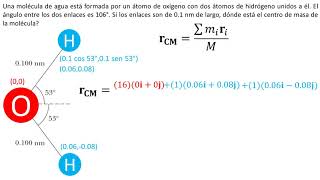 Física  Centro de masa  Ejemplo 2 [upl. by Worth]