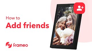 Frameo  How to add friends 🇬🇧 [upl. by Jarrod413]