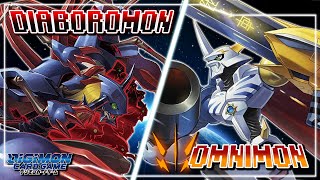 Digimon Card Game  Diaboromon Black VS Omnimon Red BT17 [upl. by Ora]