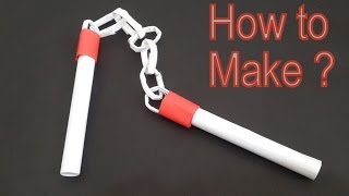 How to make a paper Nunchakus  Ninja Weapon [upl. by Trudy]