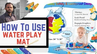 How To Use Water Play Mat  baby slapped pad Ka Use Kaise Kare [upl. by Zachar14]