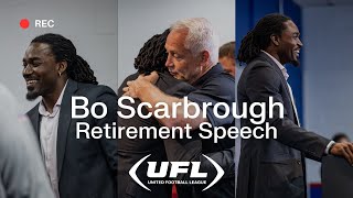 TwoTime USFL and NCAA National Champion Bo Scarbrough announces his retirement from football [upl. by Jsandye]