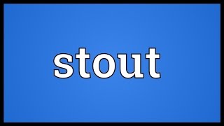 Stout Meaning [upl. by Anselm126]