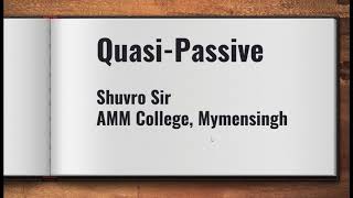 Voice Series Quasi passive Verb [upl. by Mary]