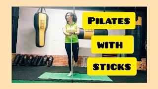 Pilates with a Stick👏 Strength amp Flexibility💪🥰 [upl. by Sibilla]