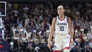 Nika Mühl and Caroline Ducharme  UConn WBB pregame availability NC State  111822 [upl. by Lairret]