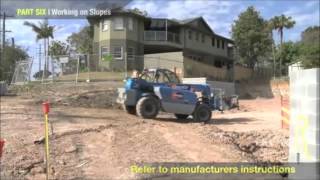 Telehandler Safety Video [upl. by Auqeenwahs]