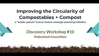 Discovery Workshop 10  Composting Industry Professional Associations [upl. by Otnas]