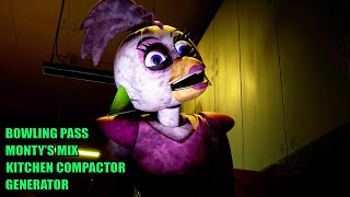 FNAF Security Breach  Decomission Chica Guide Montys Mix Kitchen Compactor Locations [upl. by Acinot]