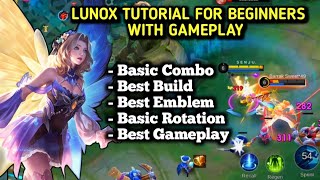 How to Use LUNOX Effectively Lunox tutorial for beginner 😊  SOLO RANK  MOBILE LEGENDS [upl. by Oinesra]