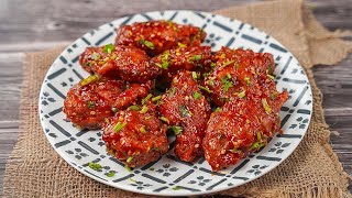 Korean Fried Chicken Wings  Sweet amp Spicy Chicken Wings Recipe  Yummy [upl. by Ardnaet]