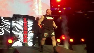 Brock Lesnar battles Kevin Owens at a WWE Live Event in Madison Square Garden [upl. by Borras]