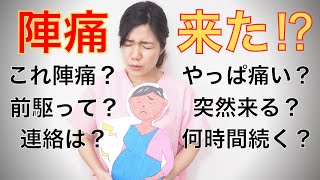 【出産直前】陣痛はいつ始まる？ 前駆との見極め方や上手く乗り越える方法 [upl. by Hnahk]