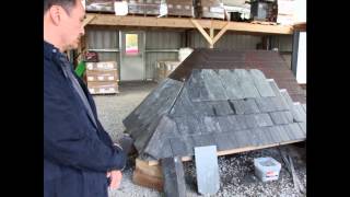 New slate roof installation at the SRCA conference by The Durable Slate Company [upl. by Suinotna]