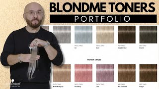 BLONDME TONERS 101 Swatches Shade Portfolio amp Best Uses  Schwarzkopf Professional [upl. by Acemaj]