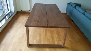 ikea dining table satisfying assembly video 2 IKEA Unboxing And Installing MORBYLANGA Table [upl. by Abbi]